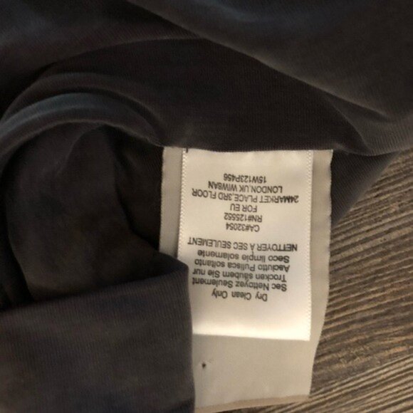 Anthropologie Dolan Left Coast Collection V Neck Dress Woman Size M Gray - Picture 9 of 9